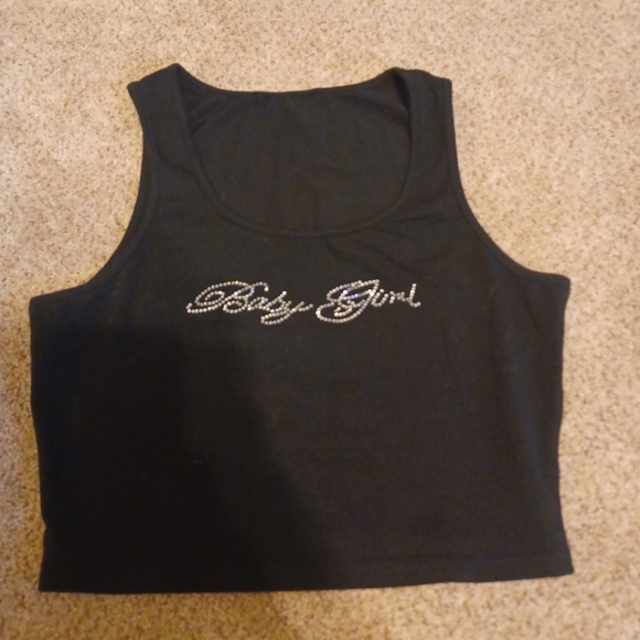 black baby girl crop top - Picture 1 of 2